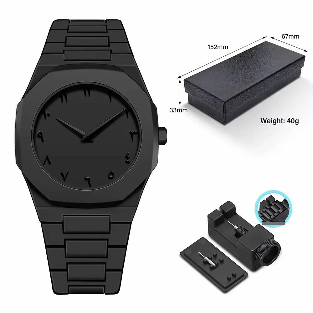 BLACK ARABIC AURA WATCH
