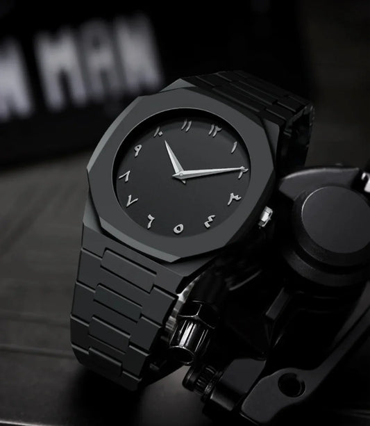 BLACK ARABIC AURA WATCH